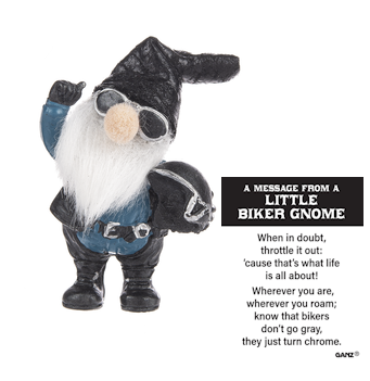 Biker Gnome Pocket Charm -