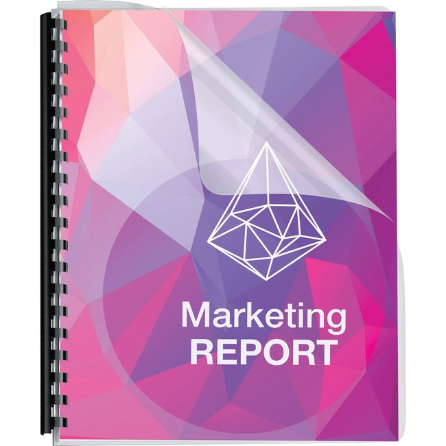 Binding Cover Clear Pre-Punch Ovr Size