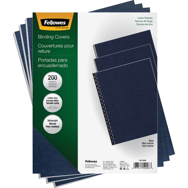 Binding Covers Expressions Linen Navy Lt