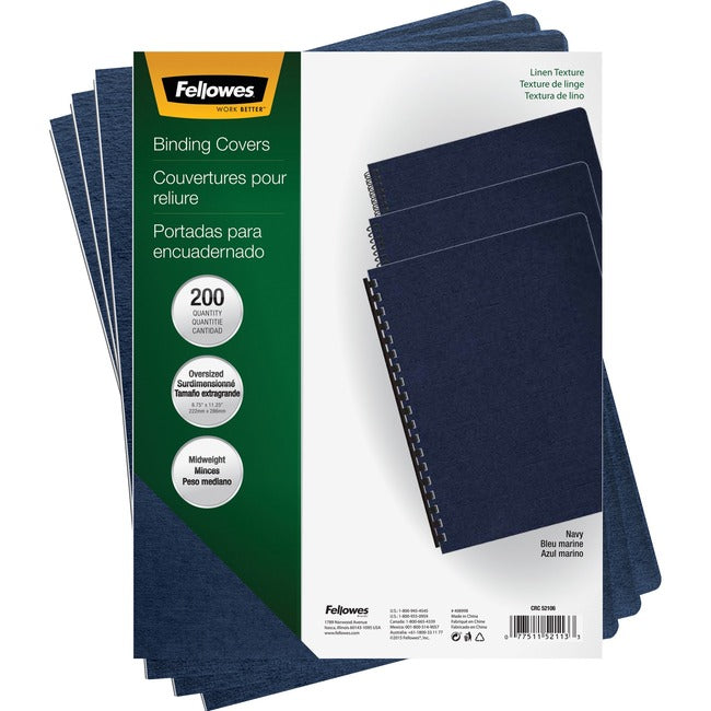 Binding Covers Expressions Linen Navy Ov