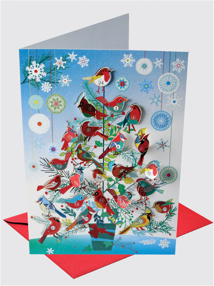 Bird Advent Calendar with Envelope