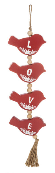 Bird Hanging Swag Ornament -