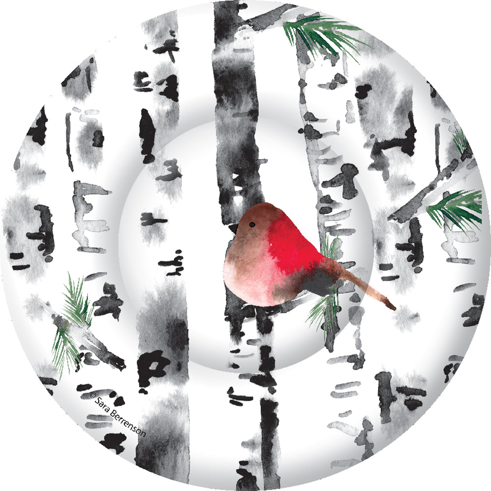 Bird In Birch - Desert/Salad Plate