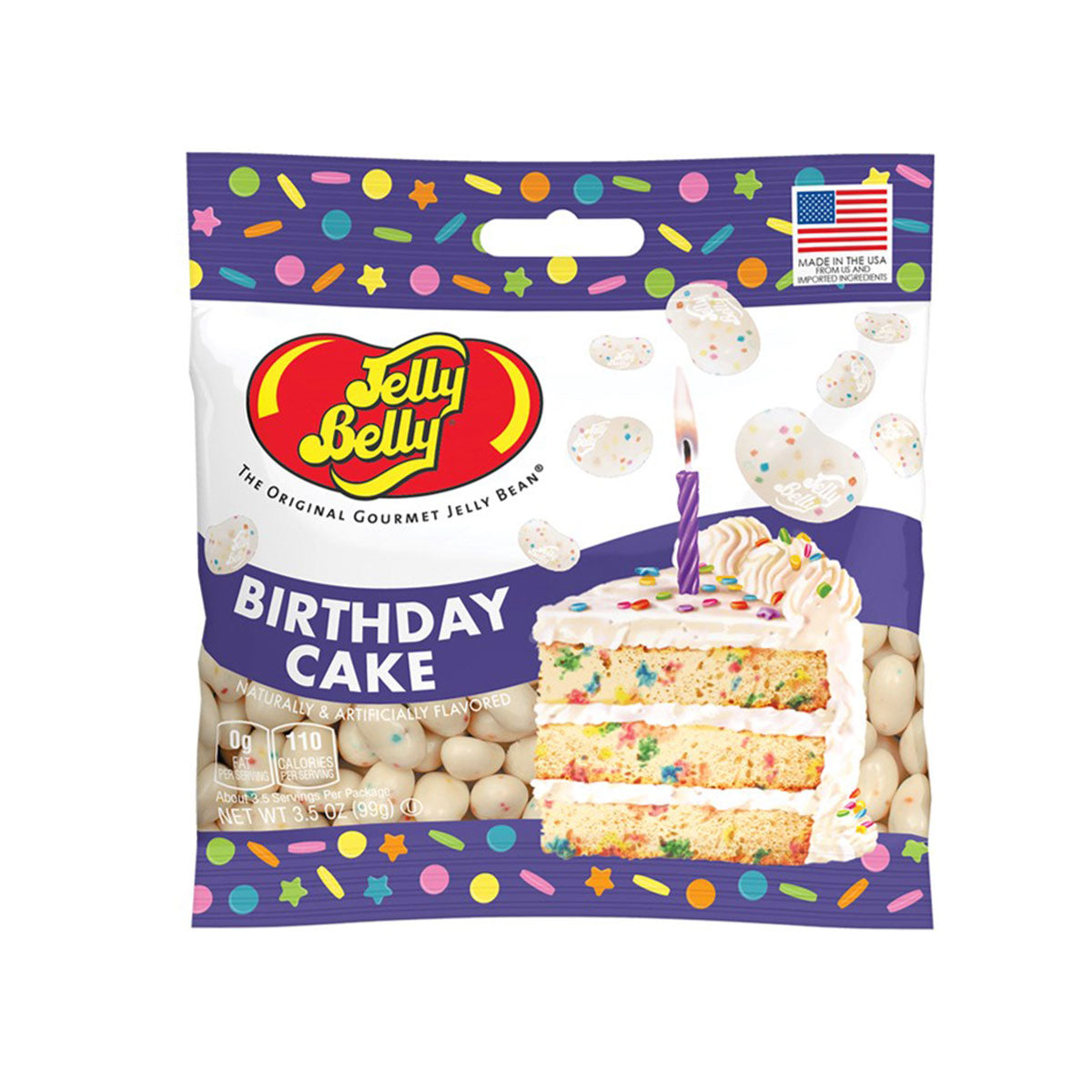 Birthday Cake Jelly Beans - 3.5 oz Grab & Go Bag