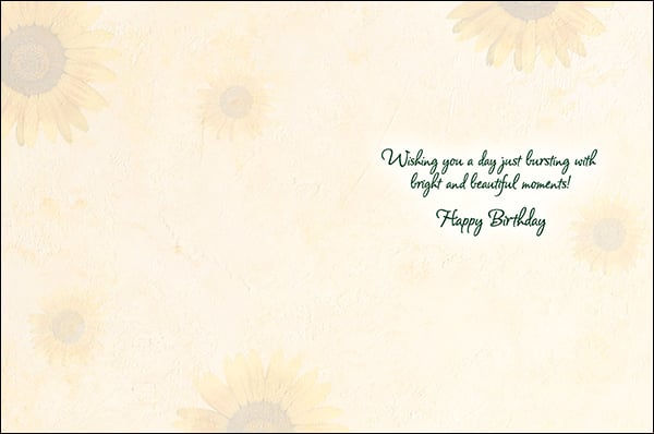 Birthday Card - Bright and Beautiful