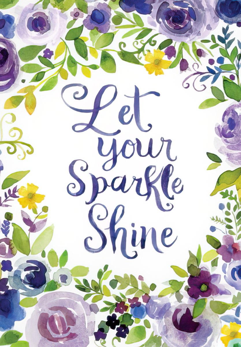 Birthday Card - Let Your Sparkle Shine