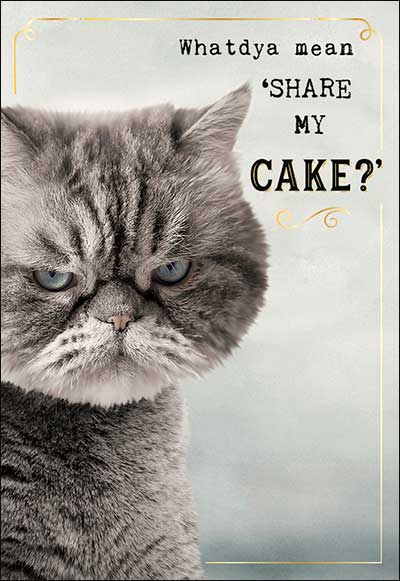 Birthday Card - Share Cake