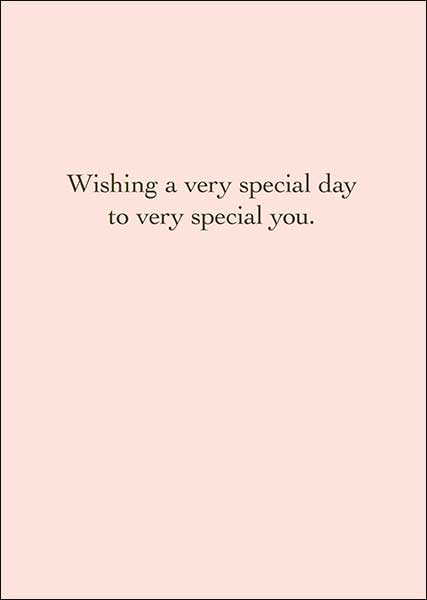 Birthday Card - Special Day Special You