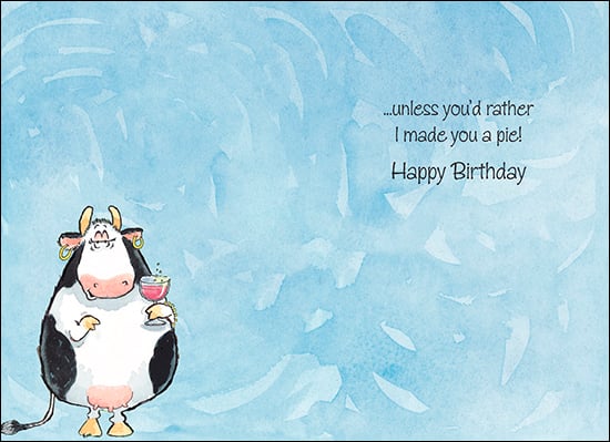 Birthday Card - Toast or Pie