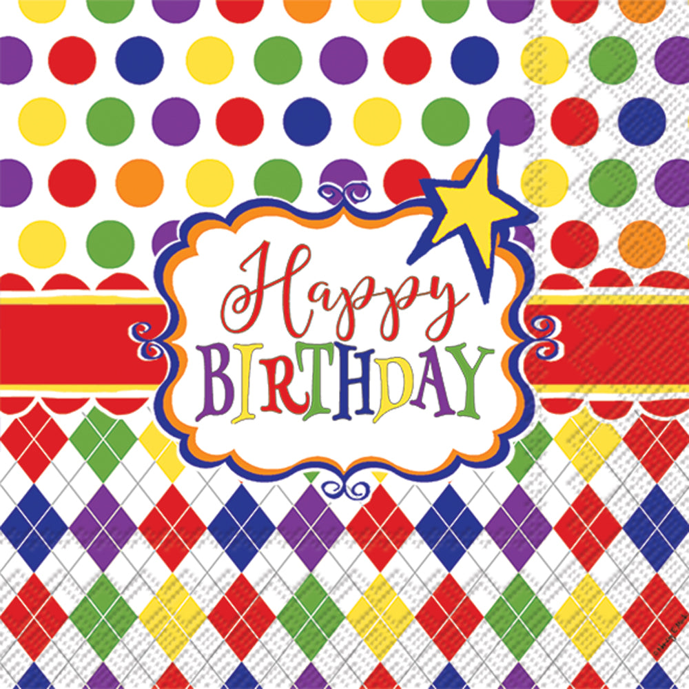 Birthday Party Fun Luncheon Napkin