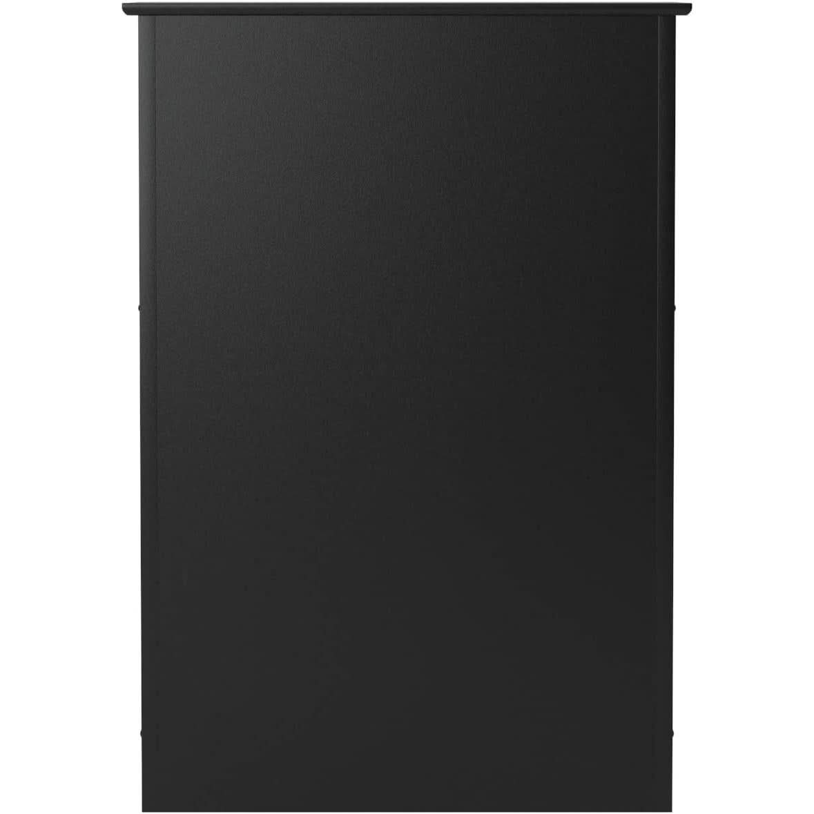 Black 5 Drawer Bedroom Dresser Chest With Ample Storage