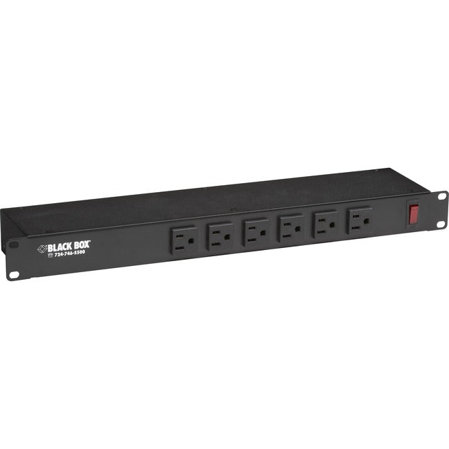 Black Box 19 Rackmount Power Strip with Front Outlets - 120VAC PS189A-R2