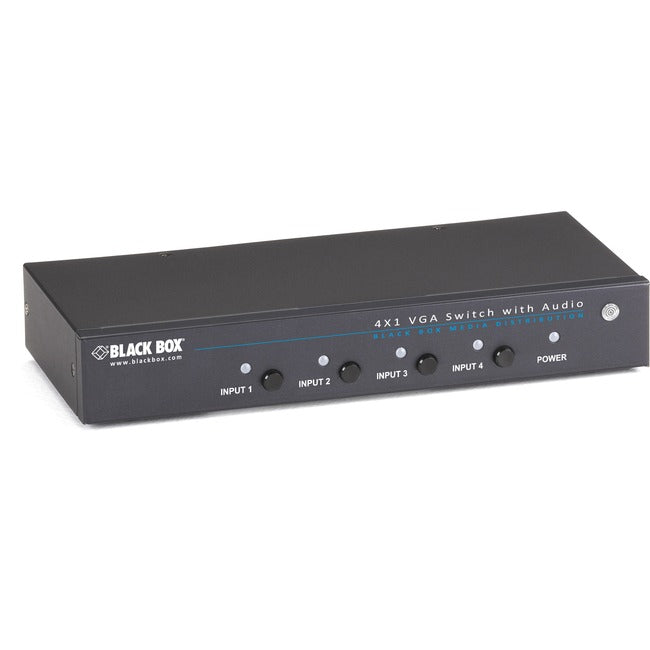 Black Box 4 x 1 VGA Switch With Serial And Audio AVSW-VGA4X1A