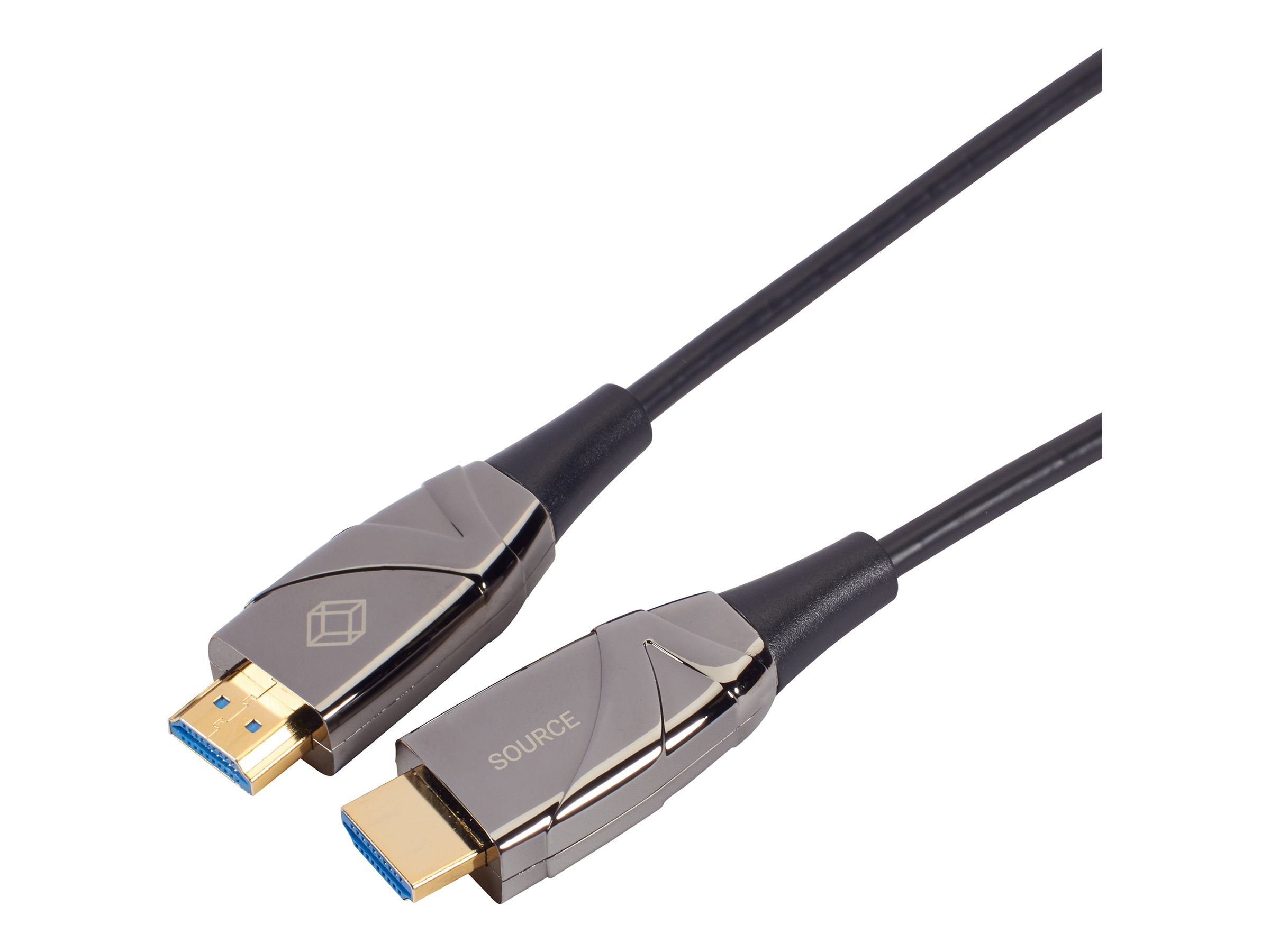 Black Box Active Optical Cable - High Speed - HDMI cable - HDMI male to HDMI male - 49 ft - hybrid copper/fiber optic -