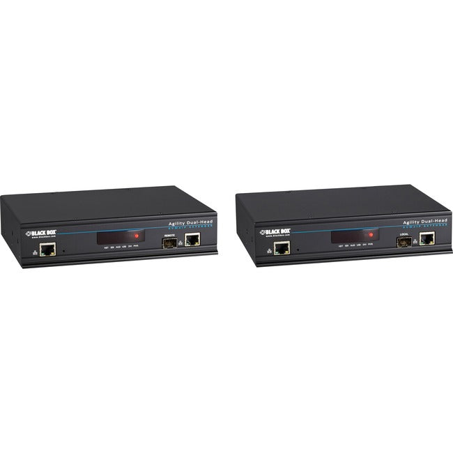 Black Box Agility KVM-Over-IP Matrix, Dual-Head DVI-D, USB 2.0, KVM Extender Kit ACR1020A