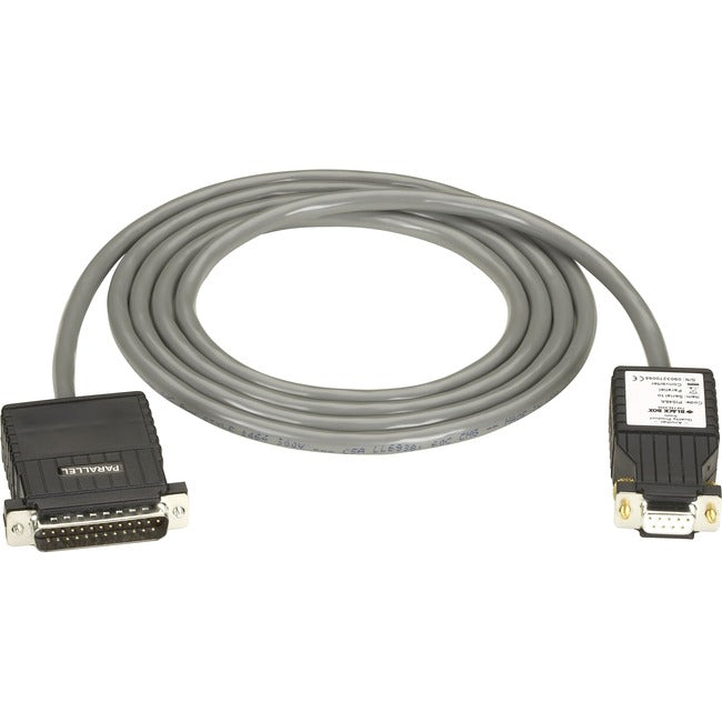 Black Box Async RS-232 to Parallel Converter - DB9 to DB25, Interface-Powered PI046A