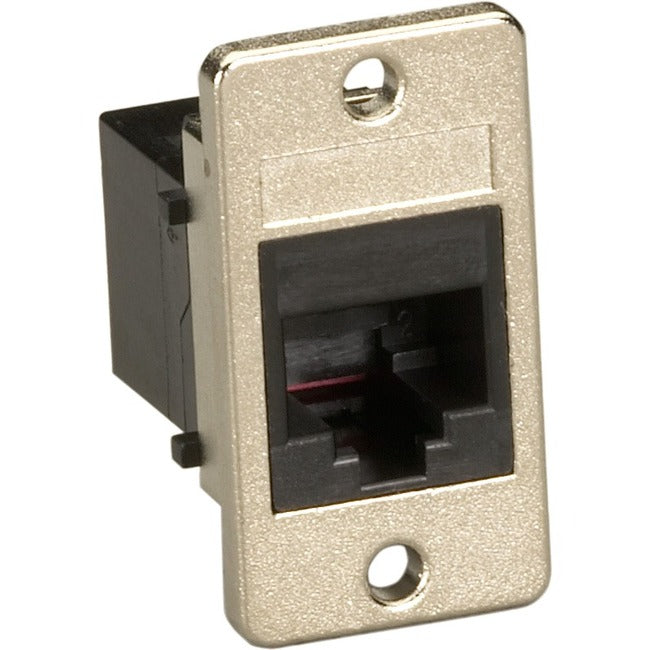 Black Box Black Panel-Mount Unshielded Coupler RJ11 4-Wire FMT1080