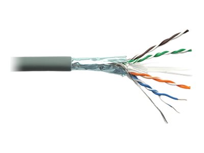 Black Box - Bulk cable - 1000 ft - foiled unshielded twisted pair (F/UTP) - CAT 6 - halogen-free, indoor, solid - purple