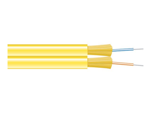 Black Box - Bulk cable - TAA Compliant - 30.2 m - fiber optic - 9 / 125 micron - OS2 - OFNR - plenum, indoor - yellow FOBC55-ZPSM-YL-02F-99