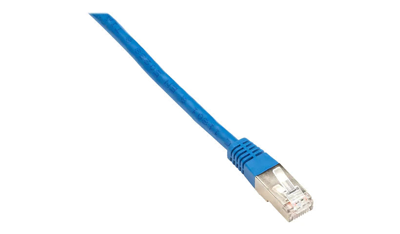 Black Box CAT5e 100-MHz Stranded Patch Cable Slim Molded Boot - F/UTP, CM PVC, Blue, 1FT EVNSL0172BL-0001