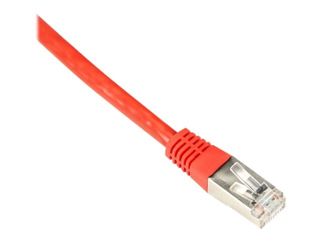 Black Box CAT5e 100-MHz Stranded Patch Cable Slim Molded Boot - F/UTP, CM PVC, Red, 20FT EVNSL0172RD-0020