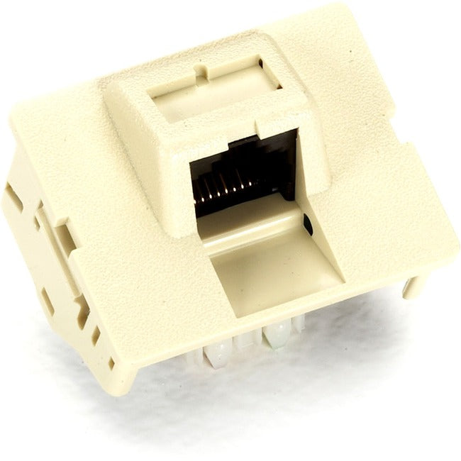 Black Box CAT5e Jack Coupler - T-568A, RJ45, Ivory FM132IV
