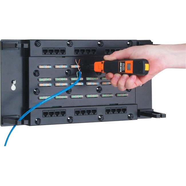 Black Box CAT5e Wallmount Patch Panel with Cover - 24-Port JPM085A-R3