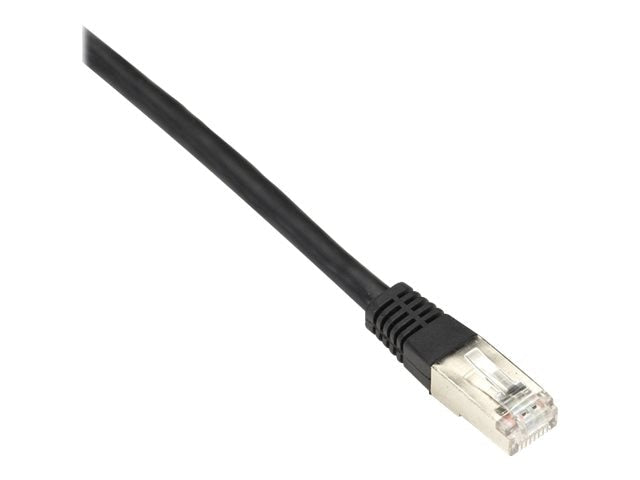 Black Box CAT6 250-MHz Stranded Patch Cable Slim Molded Boot - S/FTP, CM PVC, Black, 5FT EVNSL0272BK-0005