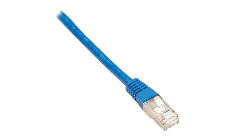Black Box CAT6 250-MHz Stranded Patch Cable Slim Molded Boot - S/FTP, CM PVC, Blue, 10FT EVNSL0272BL-0010