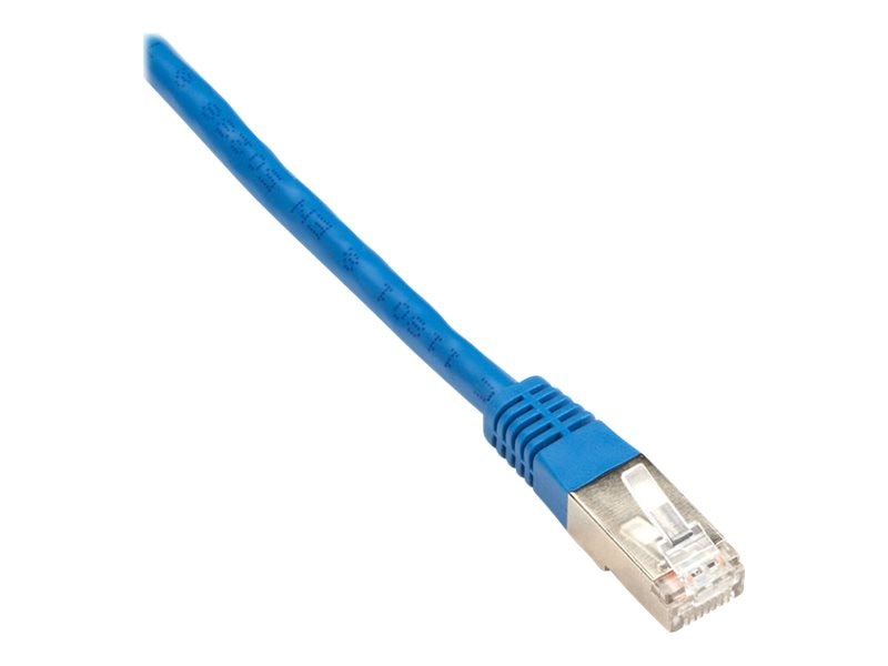 Black Box CAT6 250-MHz Stranded Patch Cable Slim Molded Boot - S/FTP, CM PVC, Blue, 25FT EVNSL0272BL-0025