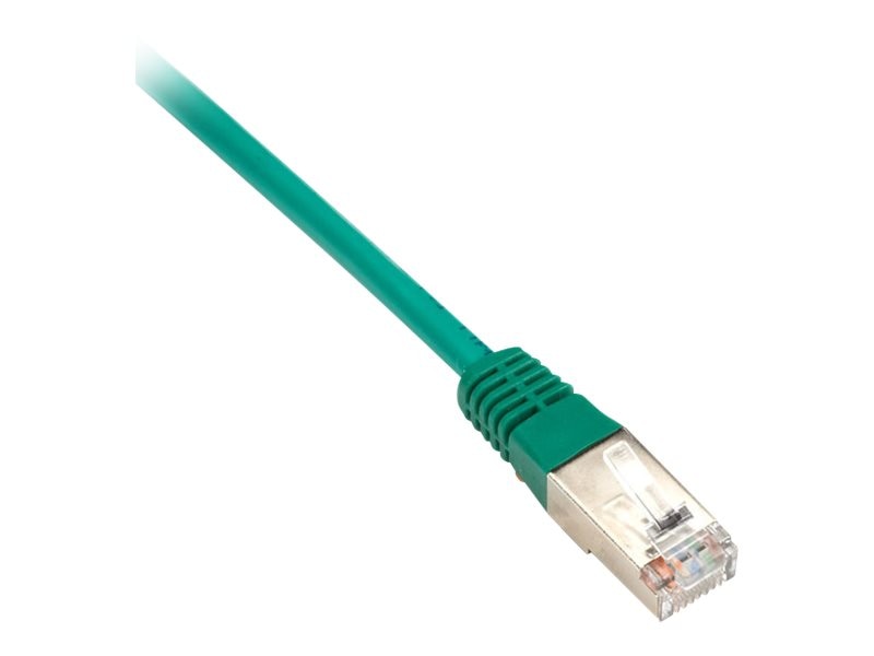 Black Box CAT6 250-MHz Stranded Patch Cable Slim Molded Boot - S/FTP, CM PVC, Green, 3FT EVNSL0272GN-0003