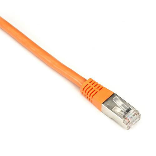 Black Box CAT6 250-MHz Stranded Patch Cable Slim Molded Boot - S/FTP, CM PVC, Orange, 5FT EVNSL0272OR-0005