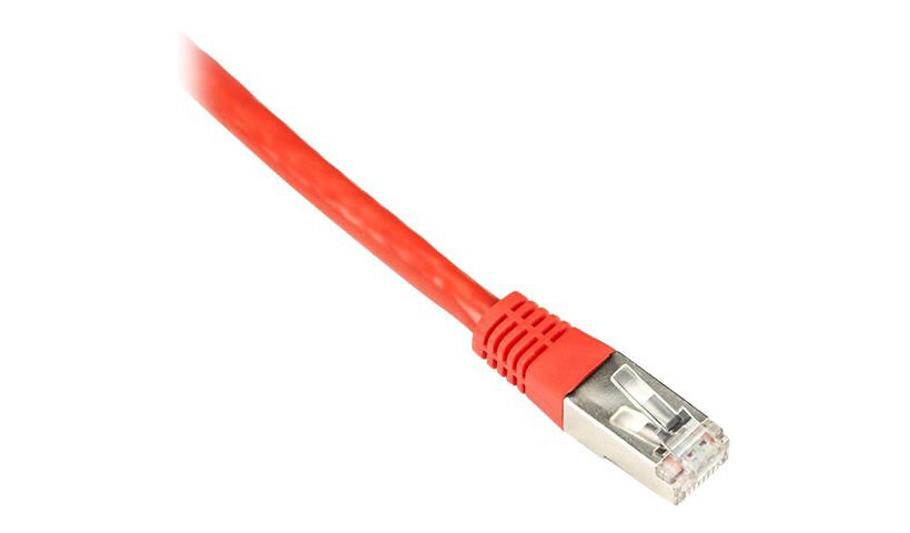 Black Box CAT6 250-MHz Stranded Patch Cable Slim Molded Boot - S/FTP, CM PVC, Red, 3FT EVNSL0272RD-0003