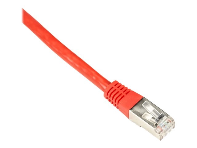 Black Box CAT6 250-MHz Stranded Patch Cable Slim Molded Boot - S/FTP, CM PVC, Red, 5FT EVNSL0272RD-0005