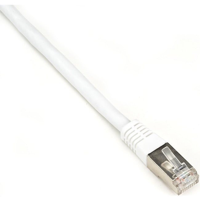 Black Box CAT6 250-MHz Stranded Patch Cable Slim Molded Boot - S/FTP, CM PVC, White, 1FT EVNSL0272WH-0001