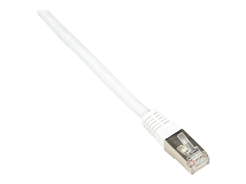 Black Box CAT6 250-MHz Stranded Patch Cable Slim Molded Boot - S/FTP, CM PVC, White, 20FT EVNSL0272WH-0020