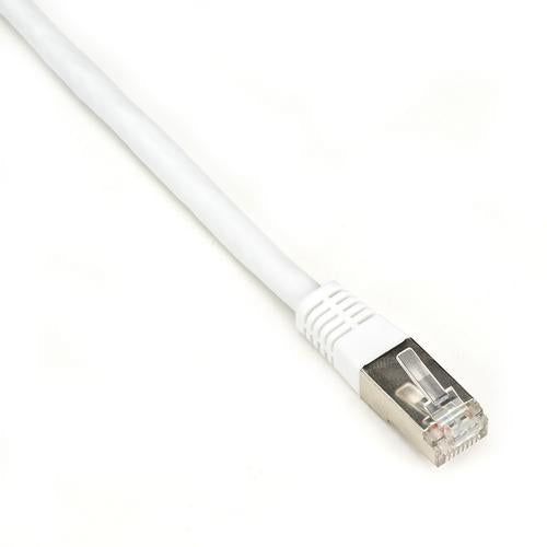 Black Box CAT6 250-MHz Stranded Patch Cable Slim Molded Boot - S/FTP, CM PVC, White, 3FT EVNSL0272WH-0003