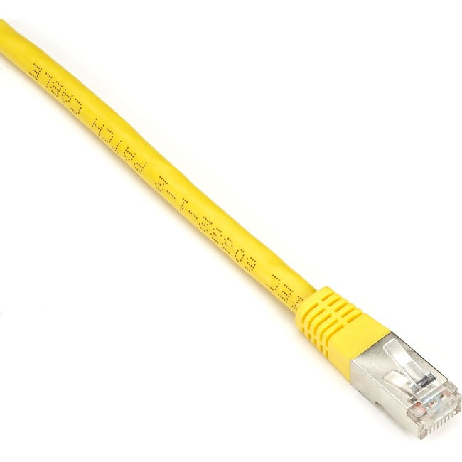 Black Box CAT6 250-MHz Stranded Patch Cable Slim Molded Boot - S/FTP, CM PVC, Yellow, 1FT EVNSL0272YL-0001