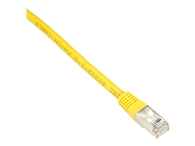 Black Box CAT6 250-MHz Stranded Patch Cable Slim Molded Boot - S/FTP, CM PVC, Yellow, 2FT EVNSL0272YL-0002