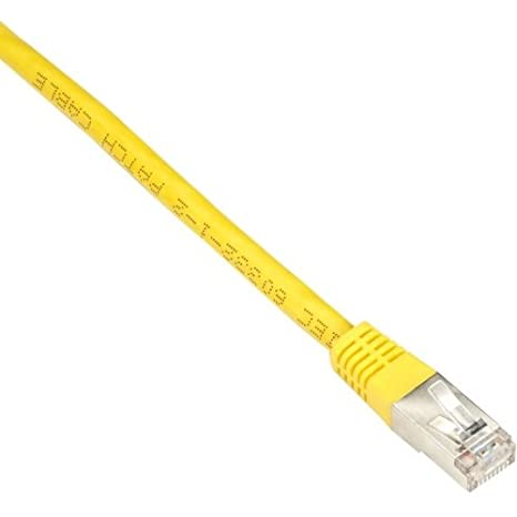 Black Box CAT6 250-MHz Stranded Patch Cable Slim Molded Boot - S/FTP, CM PVC, Yellow, 30FT EVNSL0272YL-0030
