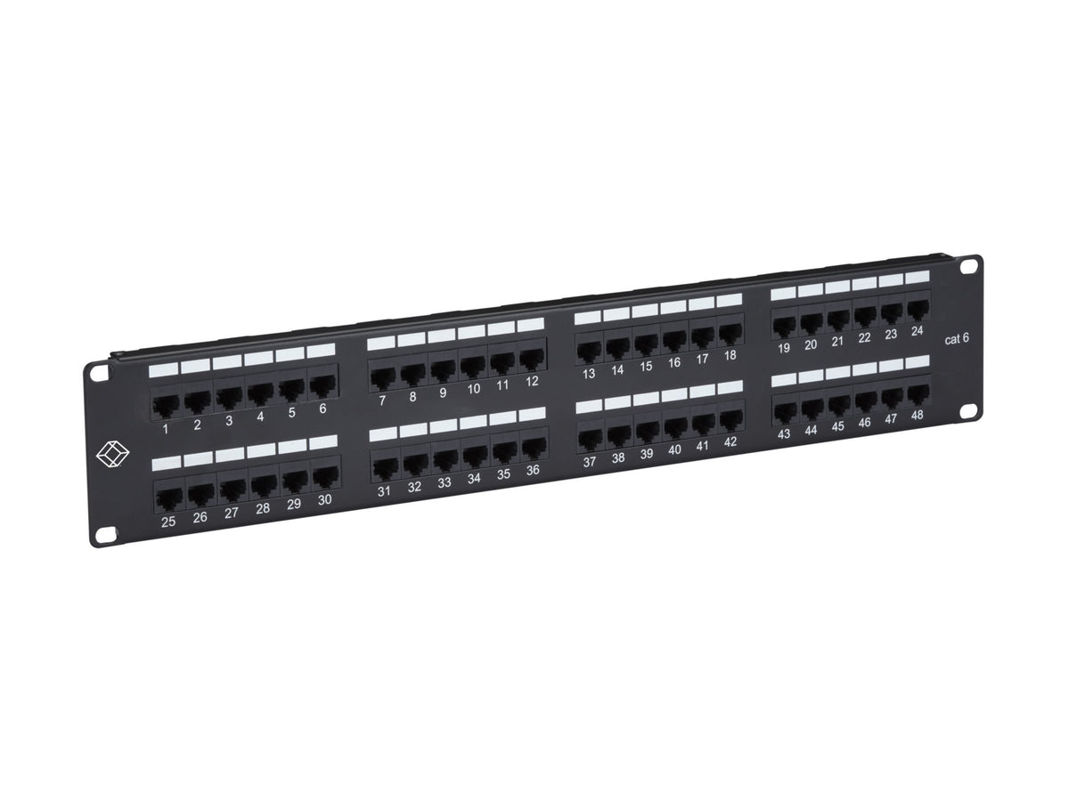 Black Box CAT6 Economy Patch Panel 48-Port 2U