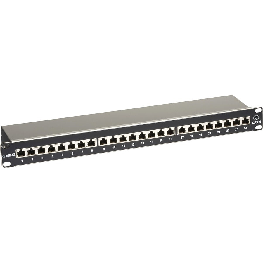 Black Box CAT6 Shielded Patch Panel - 1U, 24-Port JPS60A-24