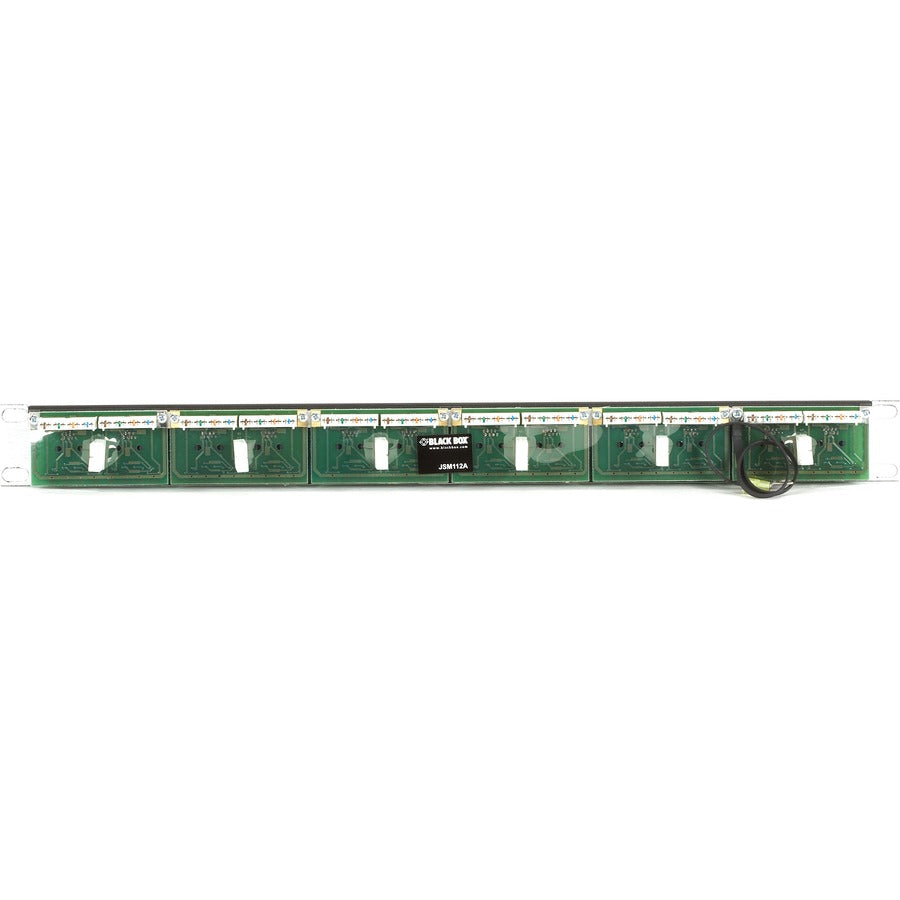 Black Box CAT6 Surge-Protected Patch Panel - 1U, 12-Port JSM112A