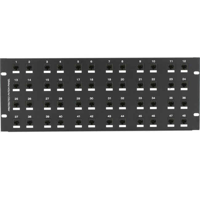 Black Box CAT6 Surge-Protected Patch Panel - 4U, 48-Port JSM116A