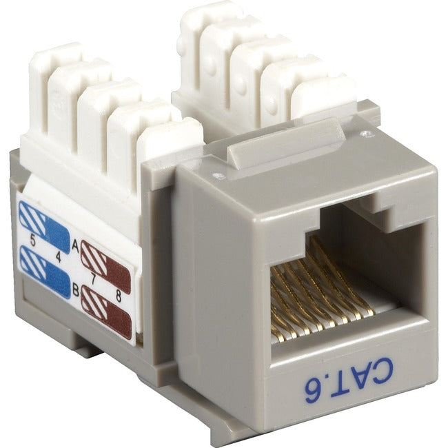 Black Box CAT6 Value Line Keystone Jack, Gray CAT6J-GY