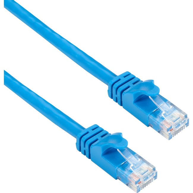 Black Box CAT6A 500-MHz STR Patch Cable Slim Molded Snagless Boot - UTP, CM PVC, Blue, 3FT CAT6APC-003-BL