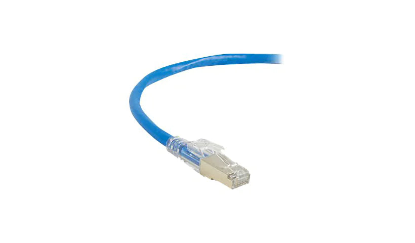 Black Box CAT6A 650-MHz Locking Snagless Patch Cable C6APC80S-BL-10