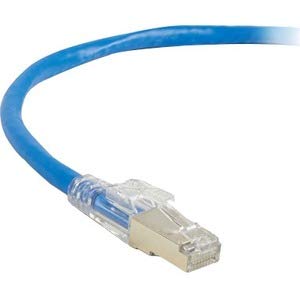 Black Box CAT6A 650-MHz Locking Snagless Patch Cable C6APC80S-BL-15