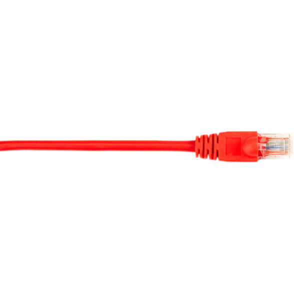 Black Box Cat5E Value Line Patch Cable, Stranded, Red, 1-Ft. (0.3-M), 10-Pack