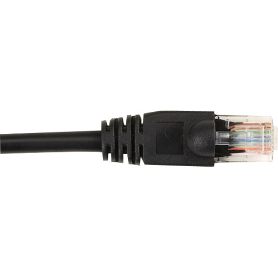 Black Box Cat6 Value Line Patch Cable, Stranded, Black, 2-Ft. (0.6-M), 5-Pack